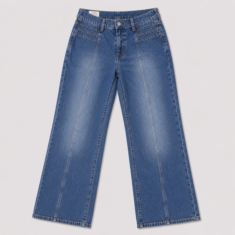 GAP Vintage Flare High Rise Jeans Womens 10P 30 Blue Medium Indigo Denim